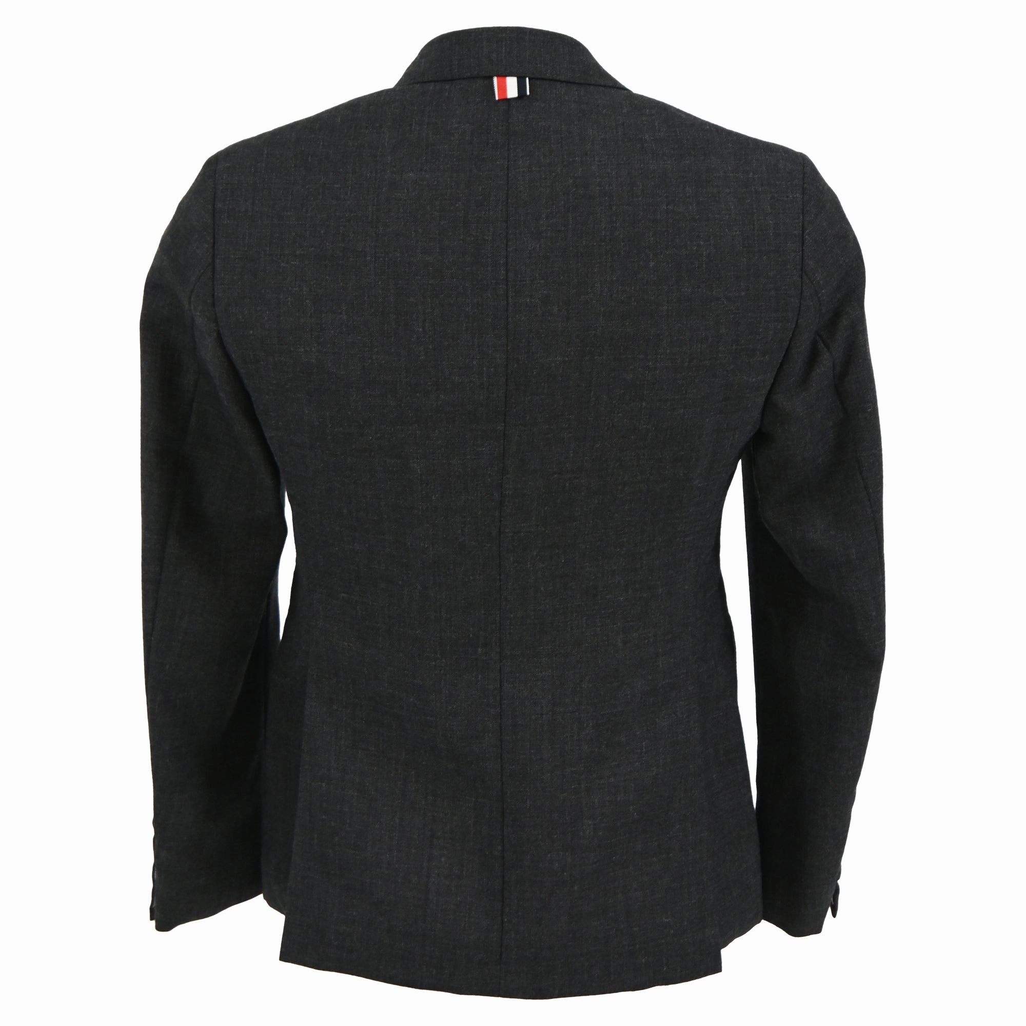 Thom Browne Single-Breasted Blazer in Dark Grey Wool