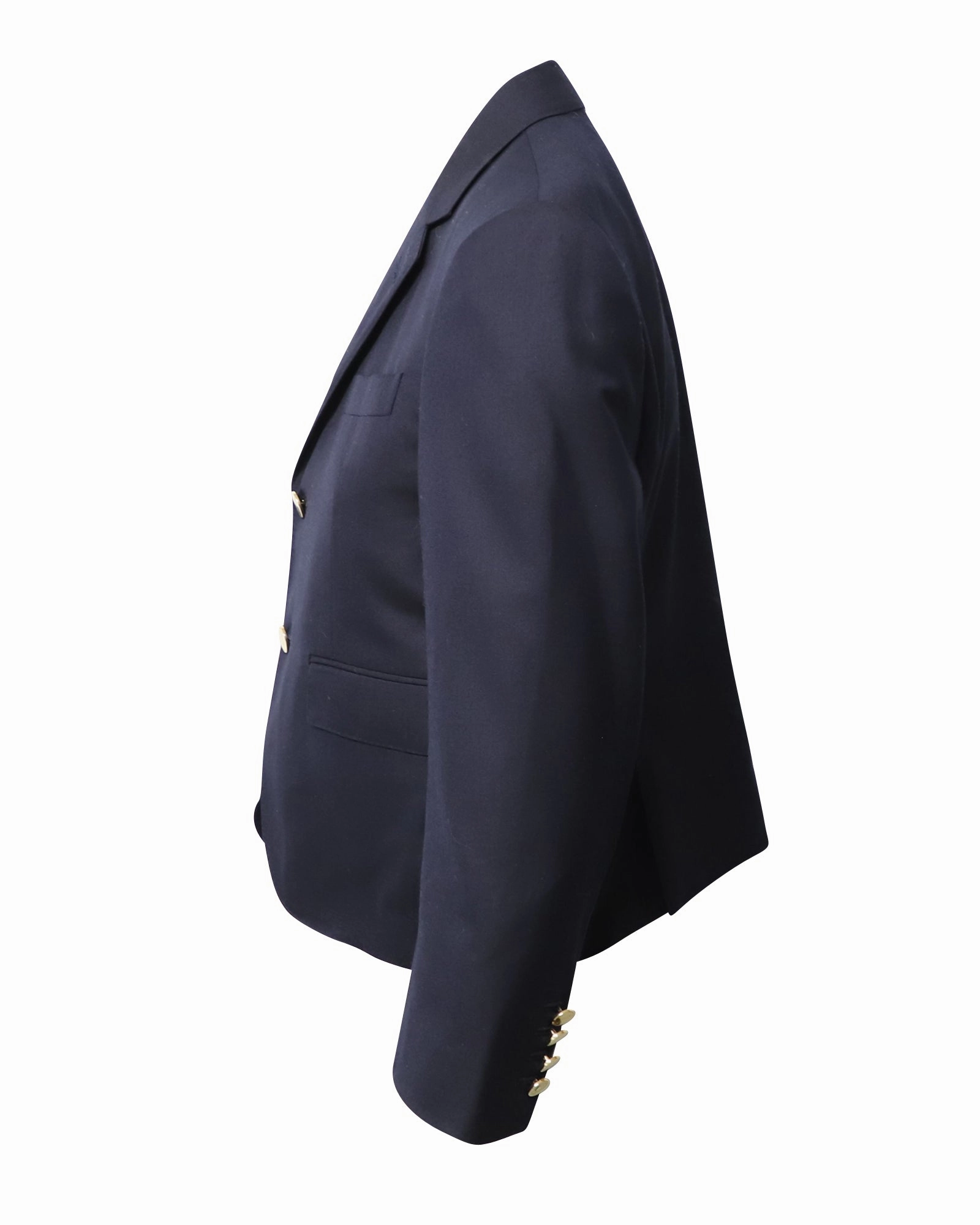 Thom Browne Single-Breasted Blazer in Navy Blue Wool