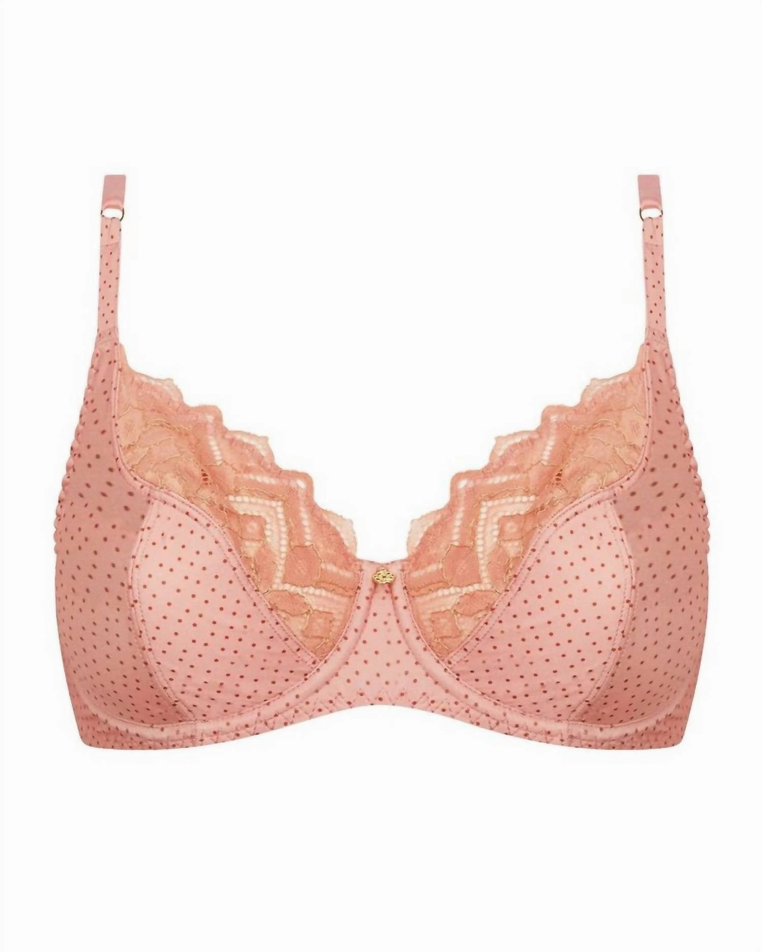 Three Quarter Cup Bra In Bulles Rosees
