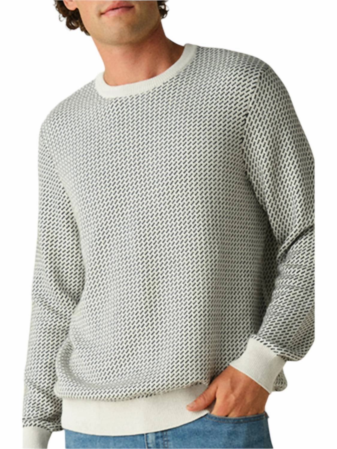 Tidal Sweater In Sand Birdseye Stitch