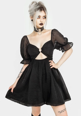 Tiffany Organza Puff Mini Dress Dresses Womens - women's dresses clearance
