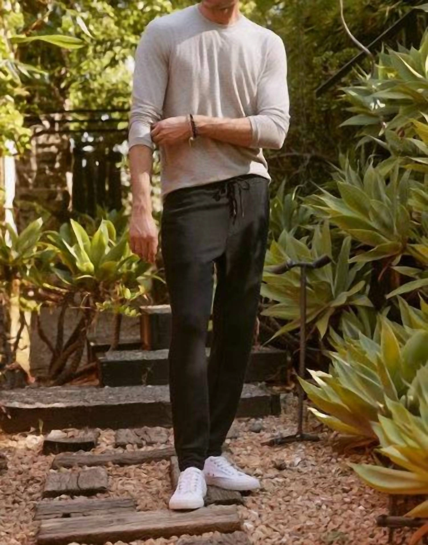 Tobias Brushed Thermal Sweater In Light Grey knit sweaters cheap