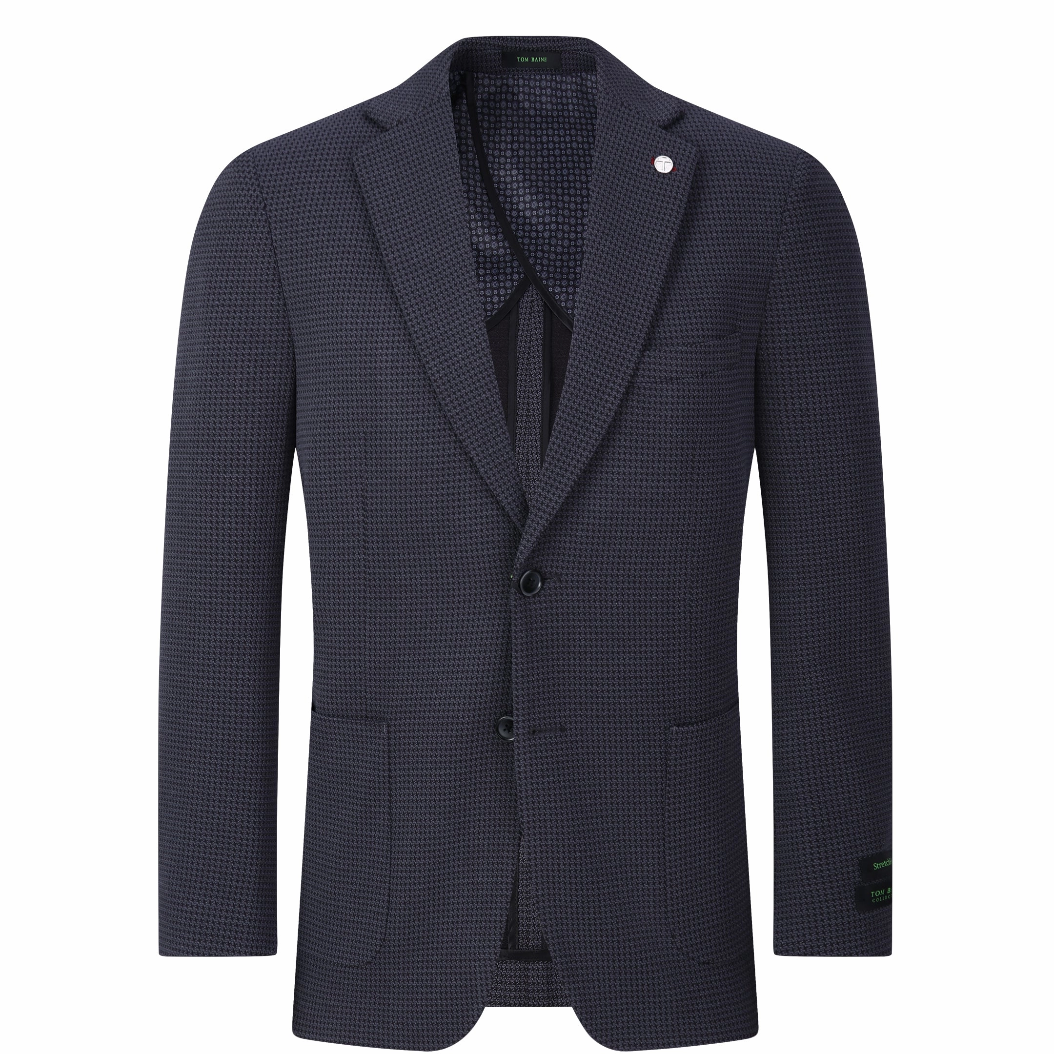 Tom Baine Men Performance Solid Stretch Sport Coat