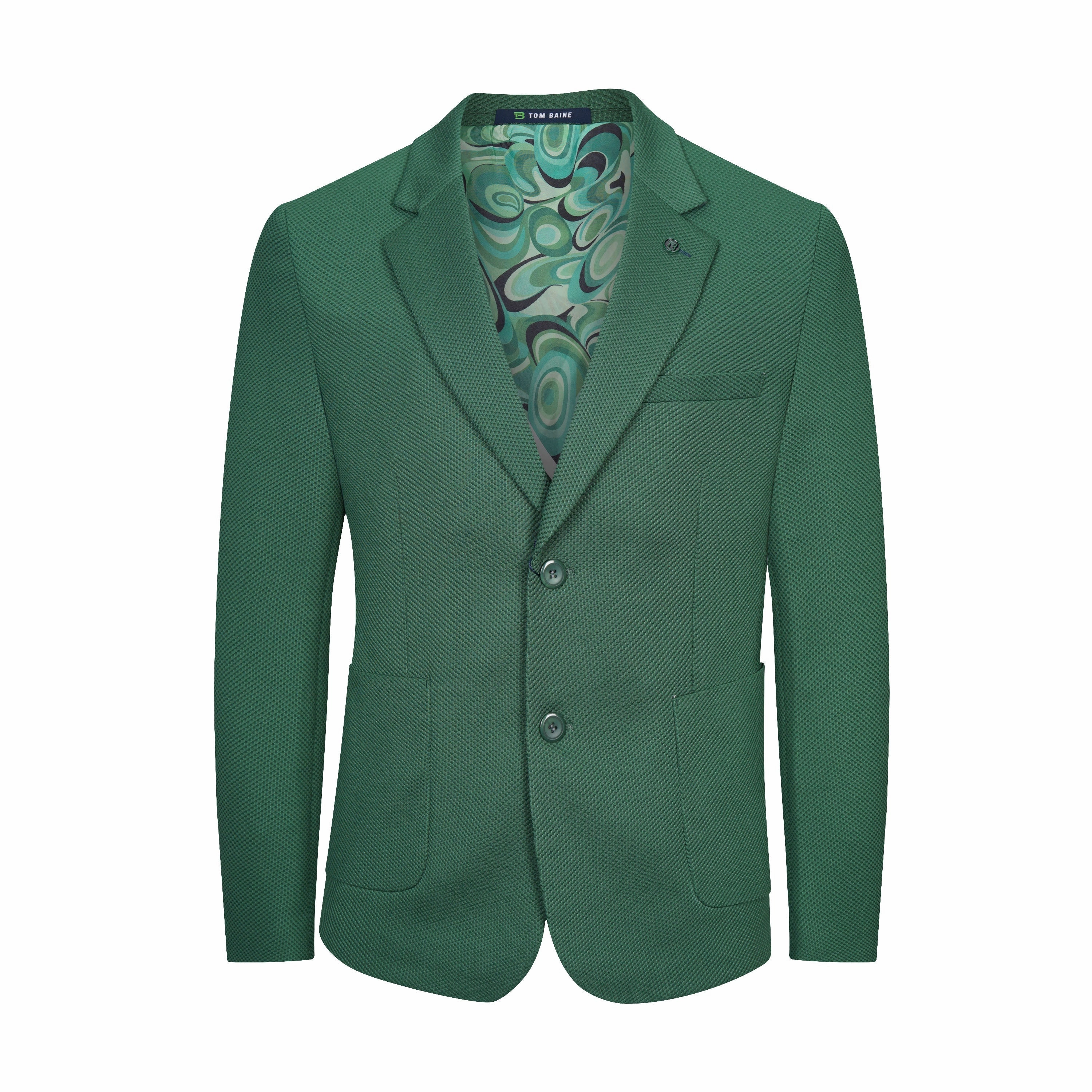 Tom Baine Slim Fit Waffle Performance Stretch Solid Sport Coat