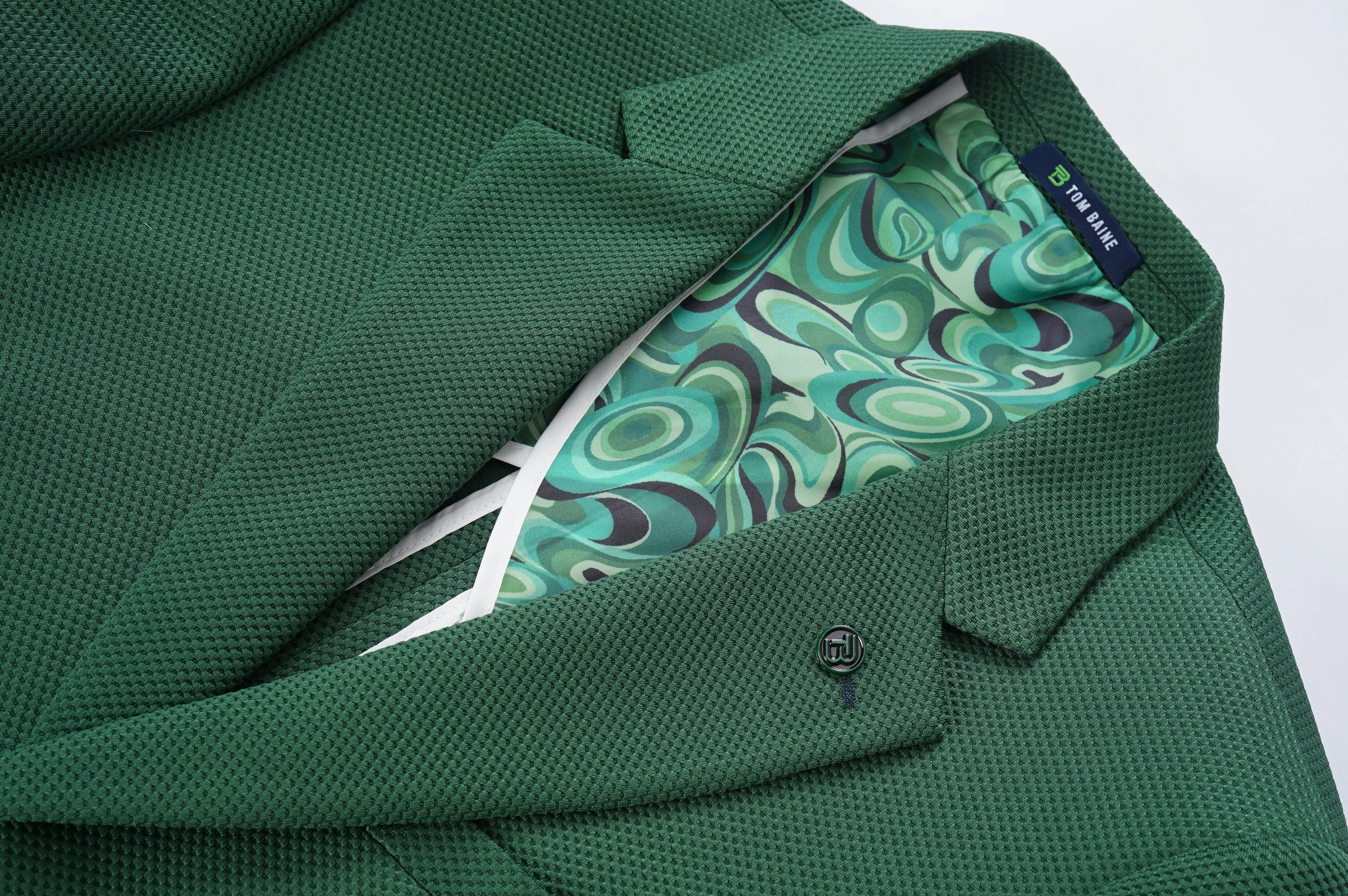 Tom Baine Slim Fit Waffle Performance Stretch Solid Sport Coat