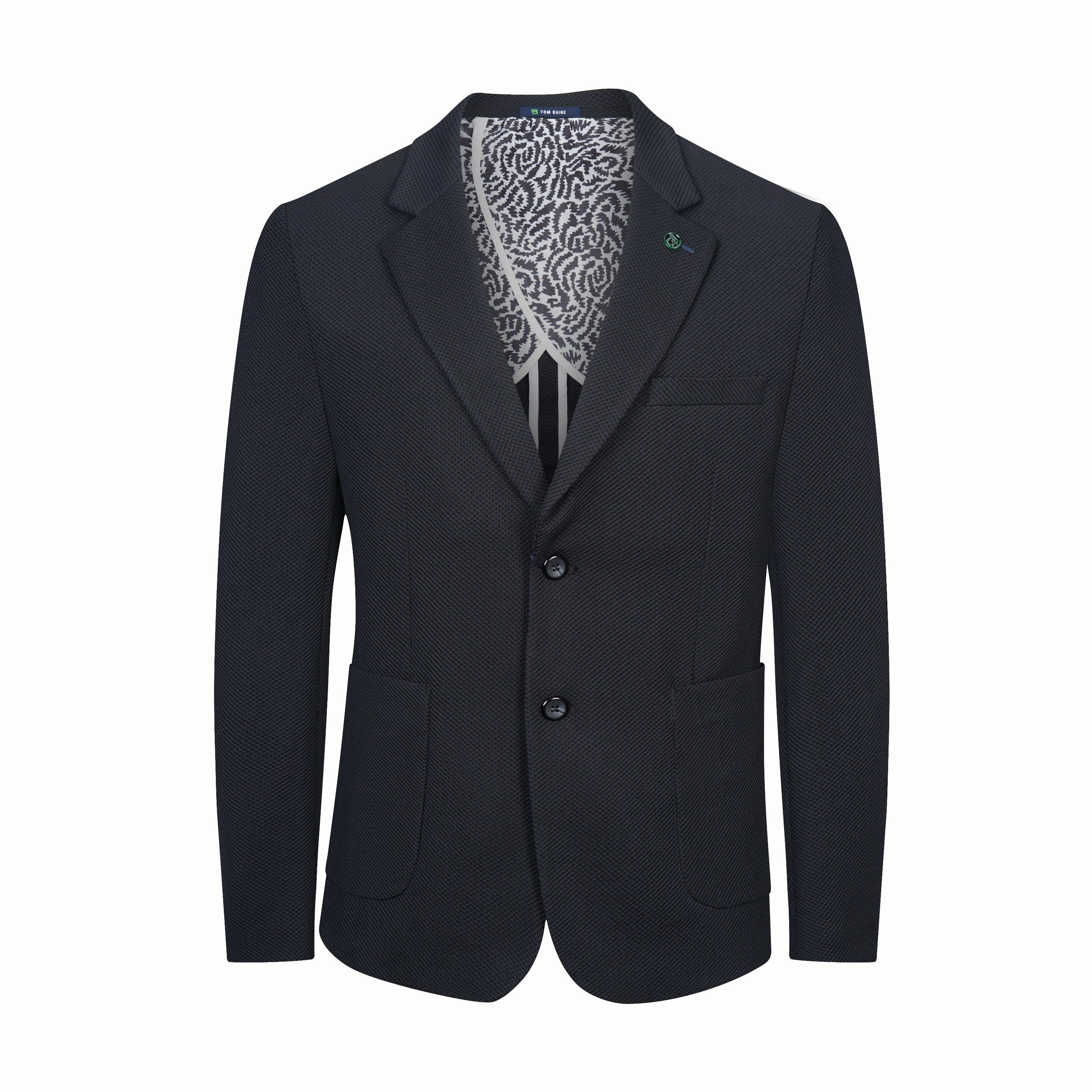 Tom Baine Slim Fit Waffle Performance Stretch Solid Sport Coat