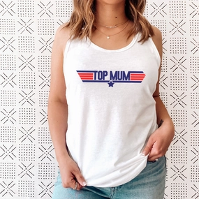 Top Mum Movie Sleeveless Tank Holiday Collection - vacation wear sale