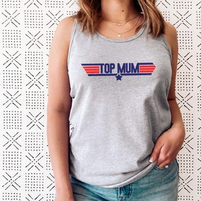 Top Mum Movie Sleeveless Tank Holiday Collection - vacation wear sale