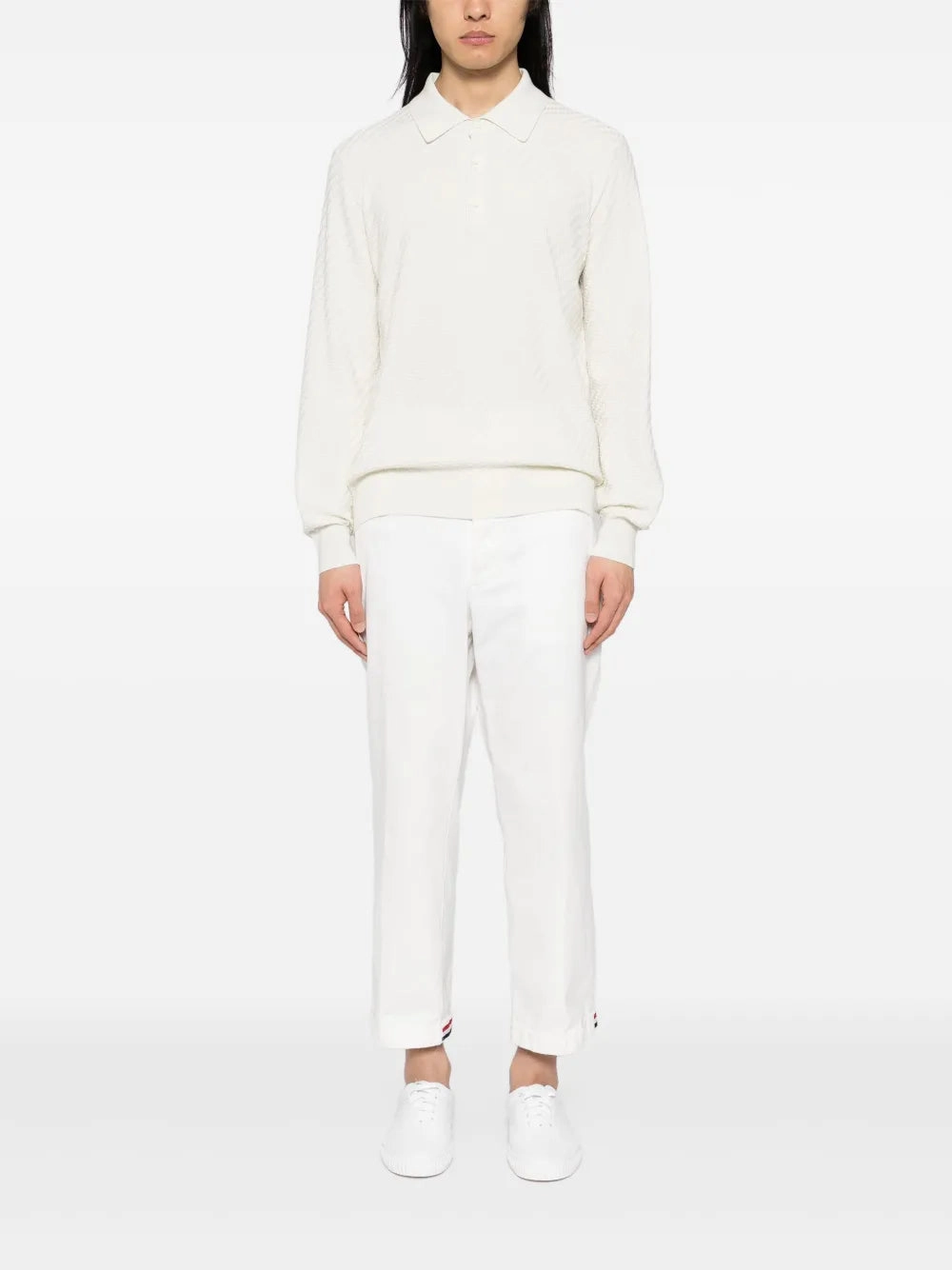 Trama-Weave Polo Shirt