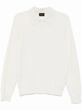 Trama-Weave Polo Shirt discount mens shirts