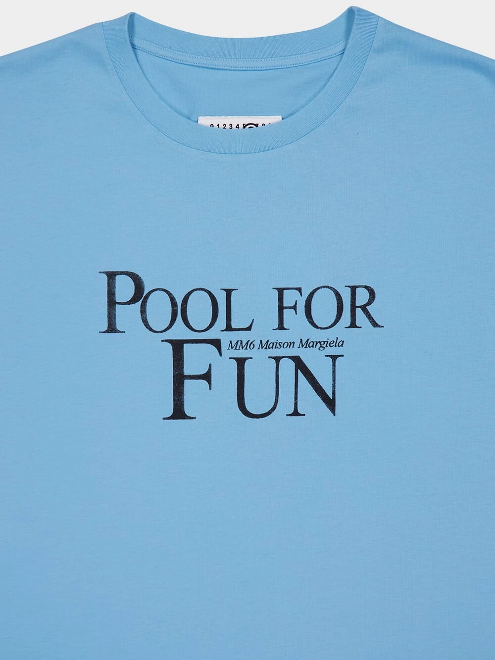 Turquoise Printed Cotton T-Shirt