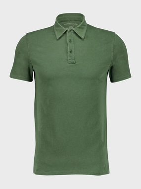 Tuscan Green Organic Cotton Short-Sleeved Polo Tops Mens - men's t-shirts outlet