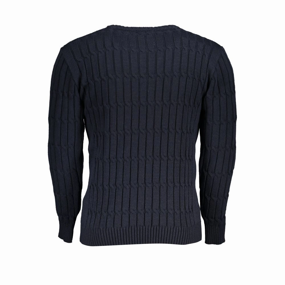 U.S. Grand Polo Elegant Twisted Crew Neck Men's Sweater