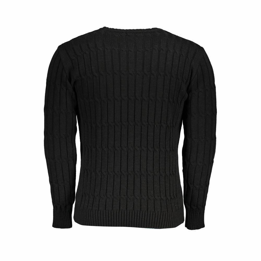 U.S. Grand Polo Twisted Crew Neck Sweater with Contrast Men's Details