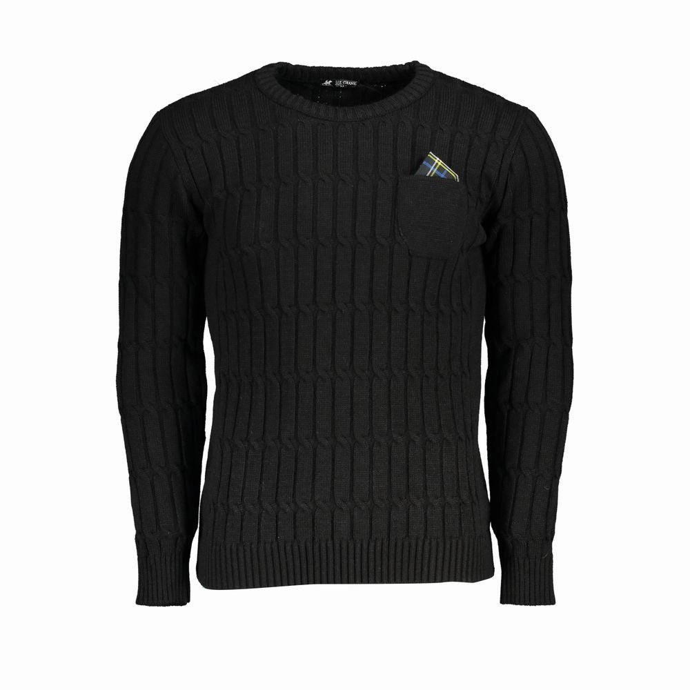 U.S. Grand Polo Twisted Crew Neck Sweater with Contrast Men's Details winter sweaters outlet