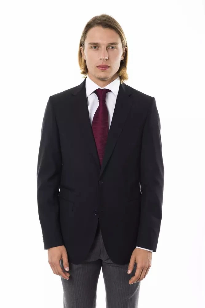Uominitaliani Elegant Wool Two-Button Men's Men's Blazer