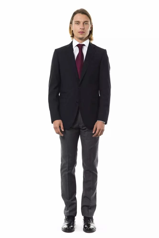 Uominitaliani Elegant Wool Two-Button Men's Men's Blazer