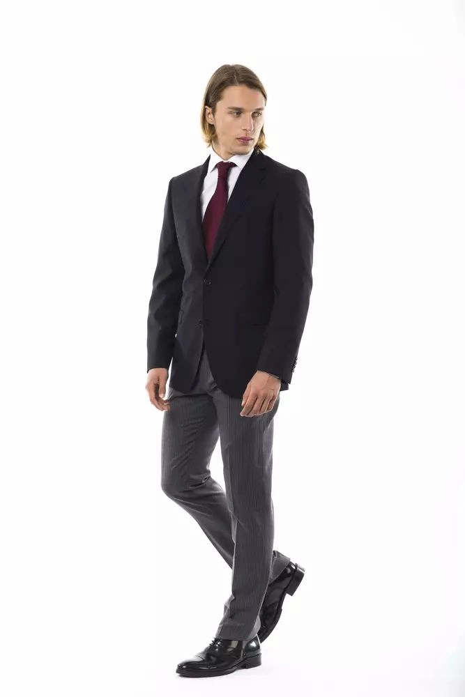 Uominitaliani Elegant Wool Two-Button Men's Men's Blazer