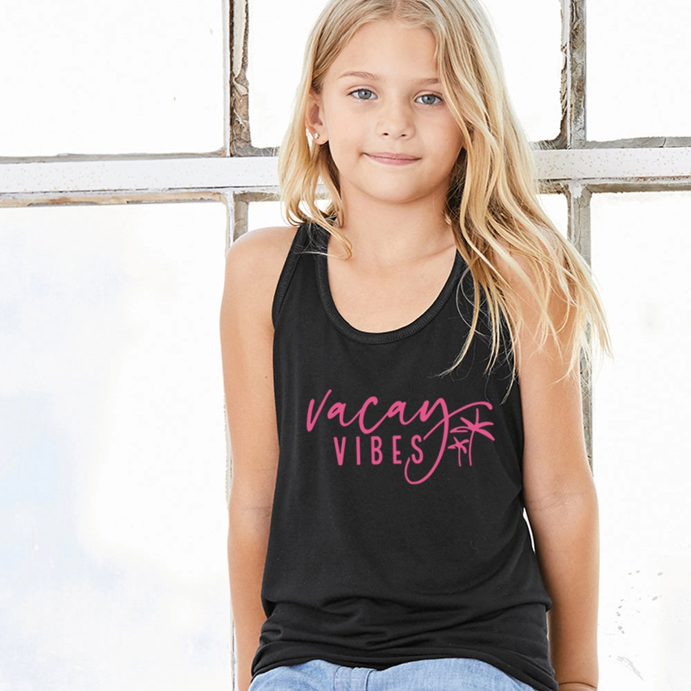 Vacay Vibes Kids Flowy Racer Vest Holiday Collection - holiday outfits clearance
