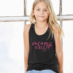 Vacay Vibes Kids Flowy Racer Vest Holiday Collection - holiday outfits clearance