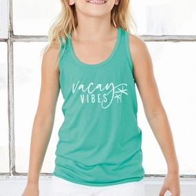 Vacay Vibes Kids Flowy Racer Vest Holiday Collection - holiday outfits clearance