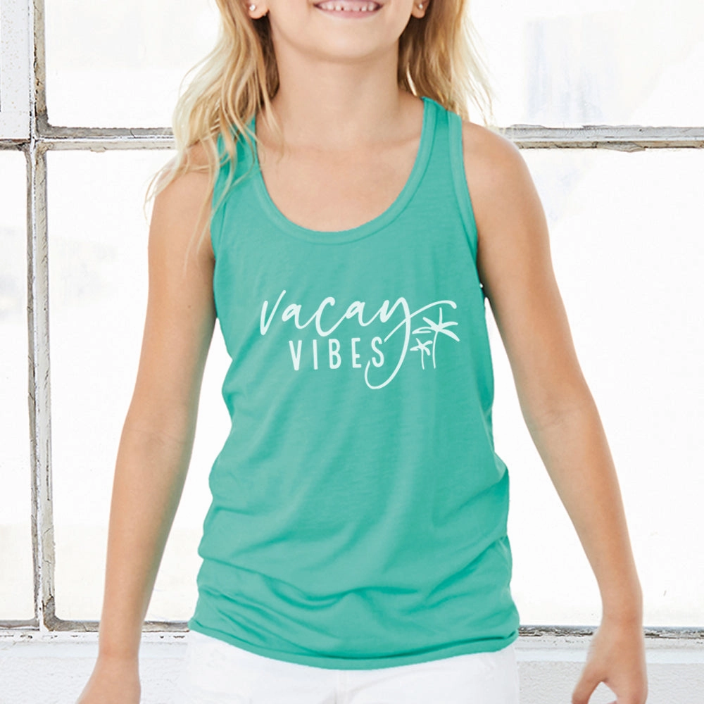 Vacay Vibes Kids Flowy Racer Vest