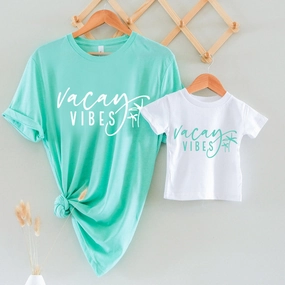 Vacay Vibes Matching Summer T-Shirts Holiday Collection - holiday outfits clearance
