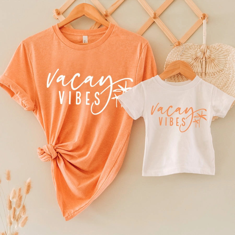 Vacay Vibes Matching Summer T-Shirts Holiday Collection - vacation wear sale