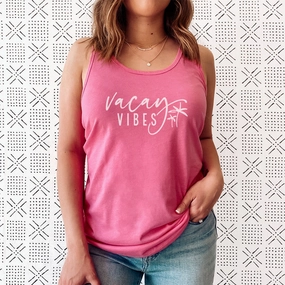 Vacay Vibes Sleeveless Tank Holiday Collection - holiday outfits clearance