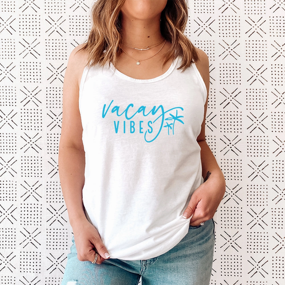 Vacay Vibes Sleeveless Tank Holiday Collection - holiday outfits clearance