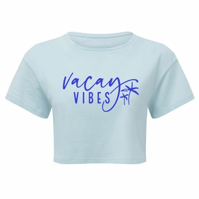 Vacay Vibes Summer Crop T-Shirt Holiday Collection - holiday outfits clearance
