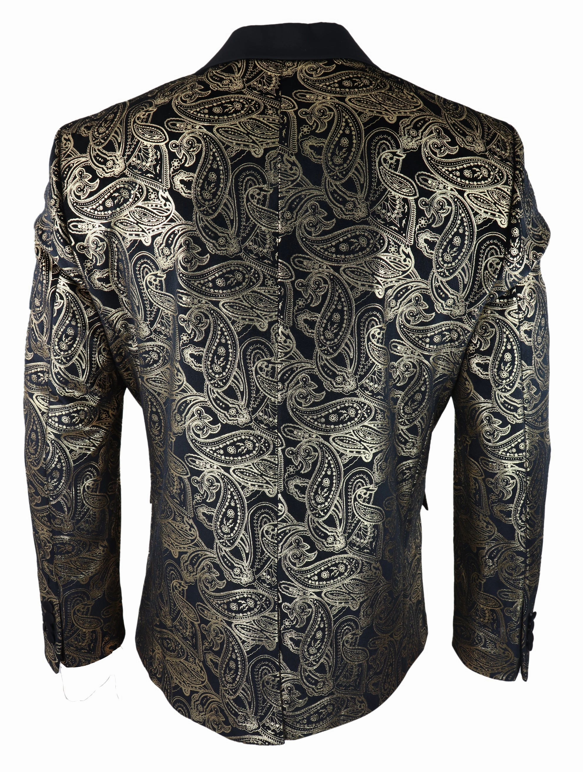 Velvet Paisley Floral Blazer