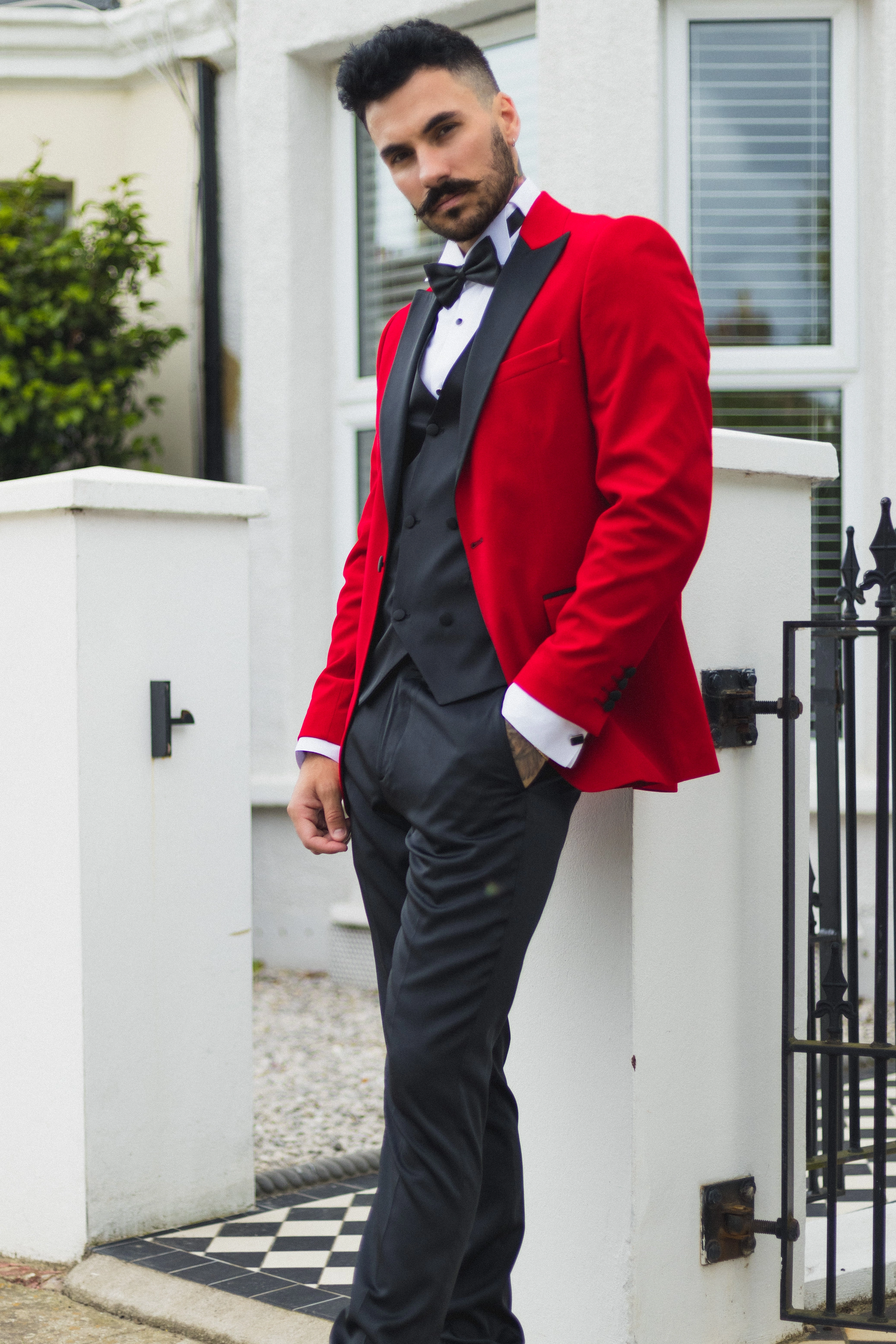 Velvet Tuxedo Blazer Wedding Prom