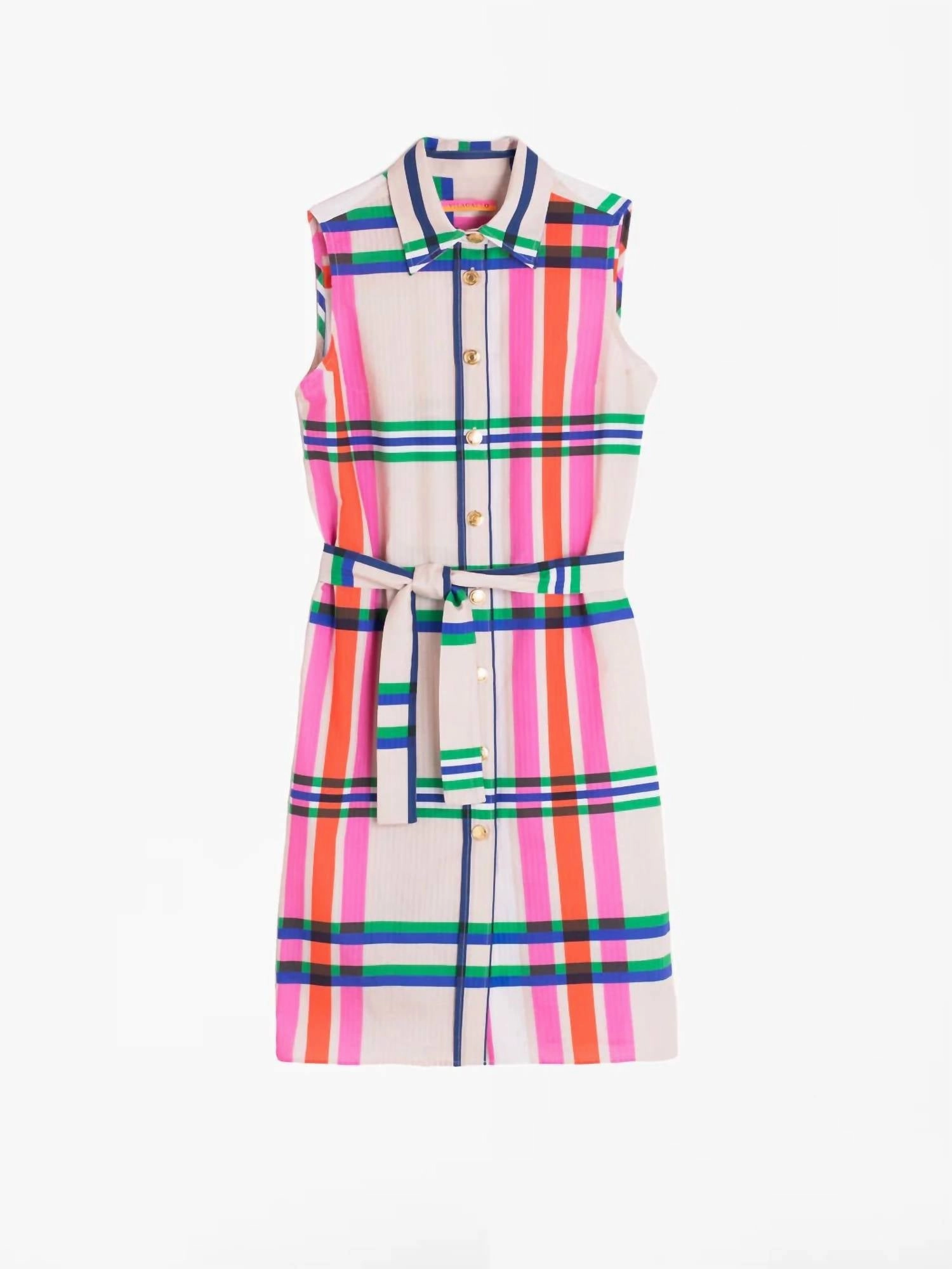 Vemariya Sleeveless Dress In Herne Print
