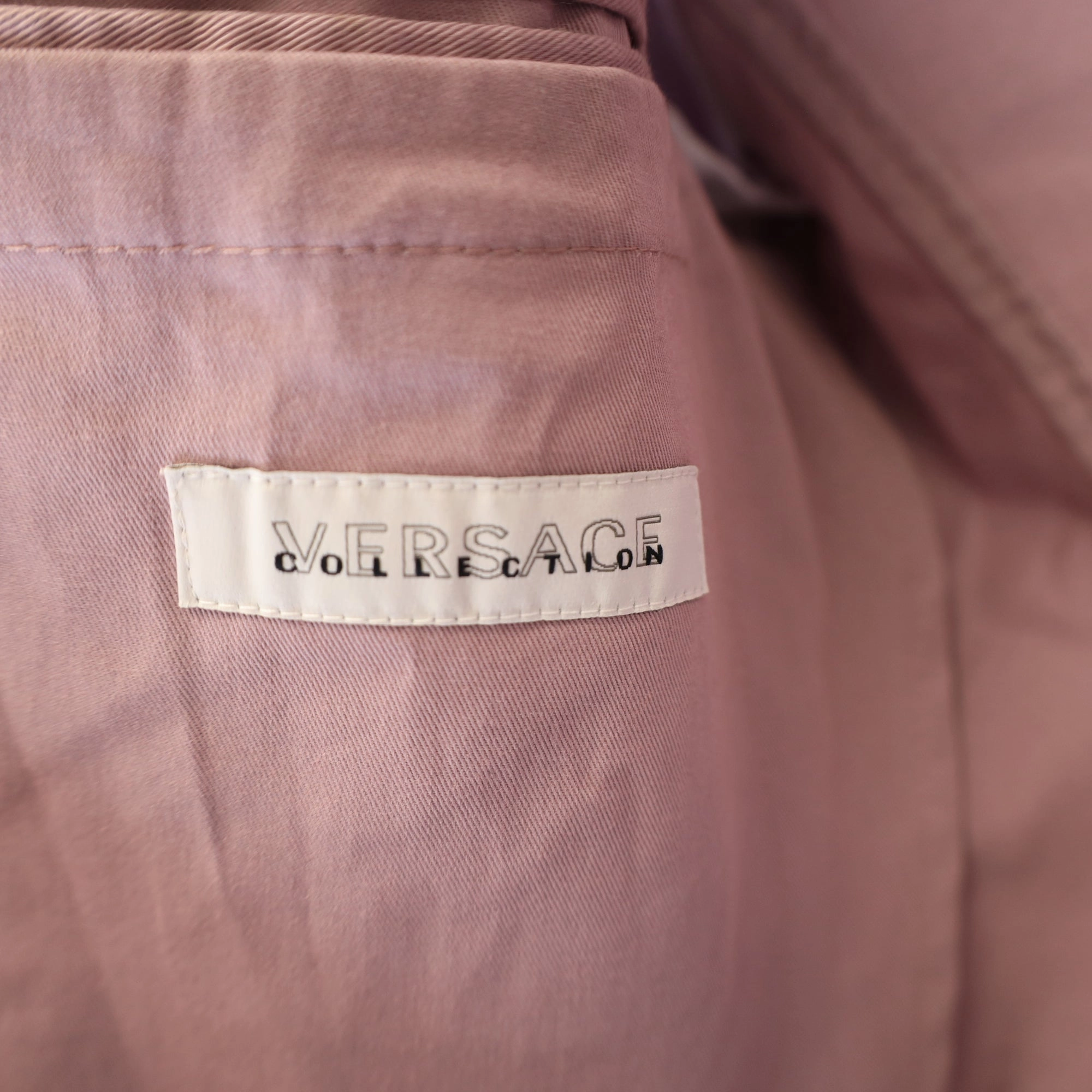Versace Collection Sports Coat in Pink Cotton