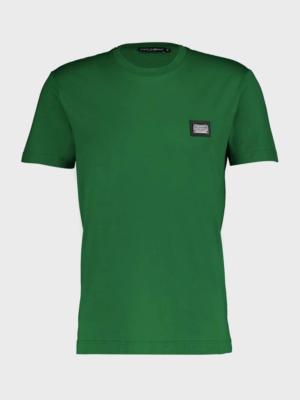 Vibrant Green T-Shirt With Branded Tag Tops Mens - flannel shirts