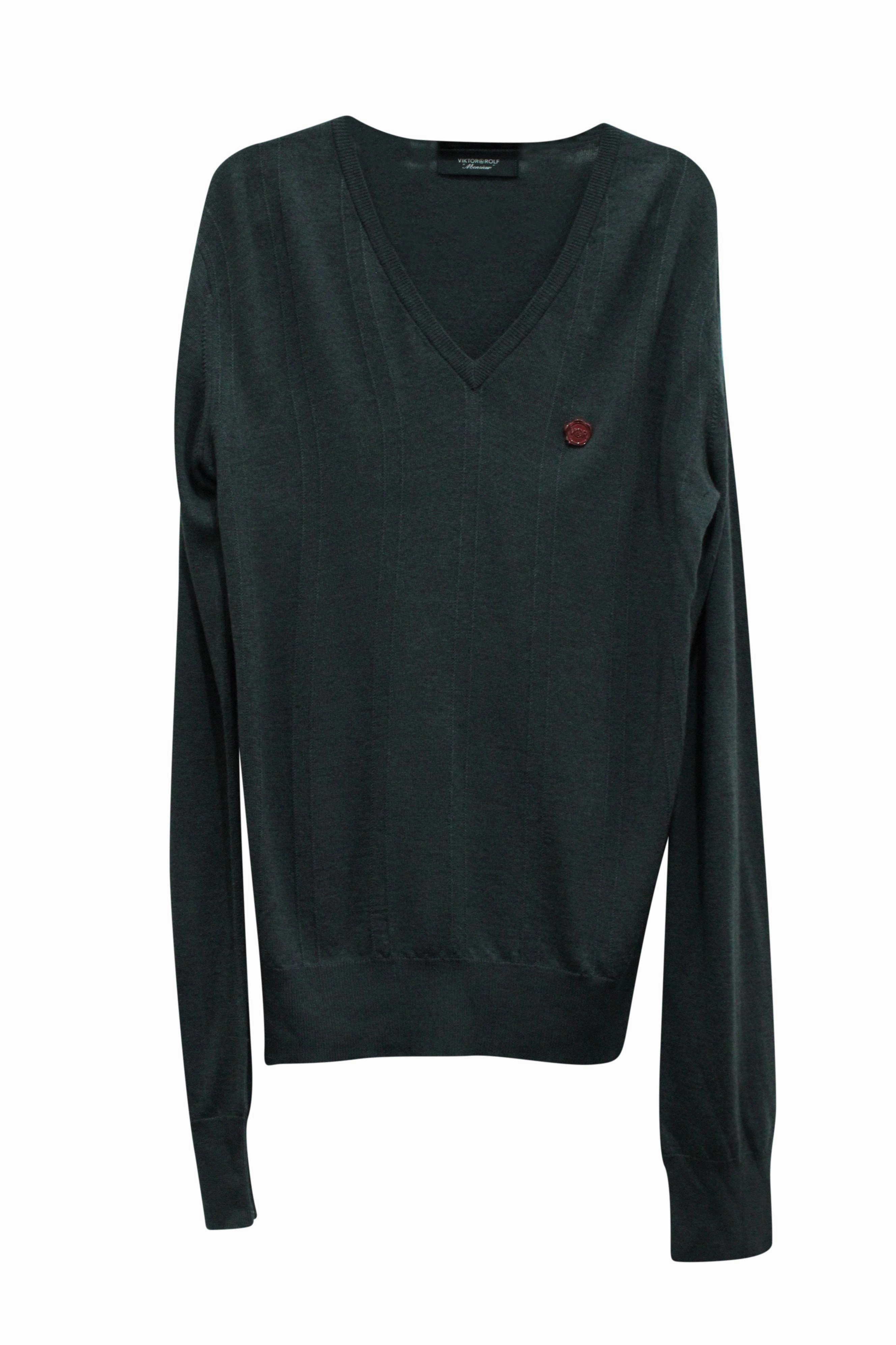 Viktor & Rolf Sweater in Grey Wool turtleneck sweaters sale