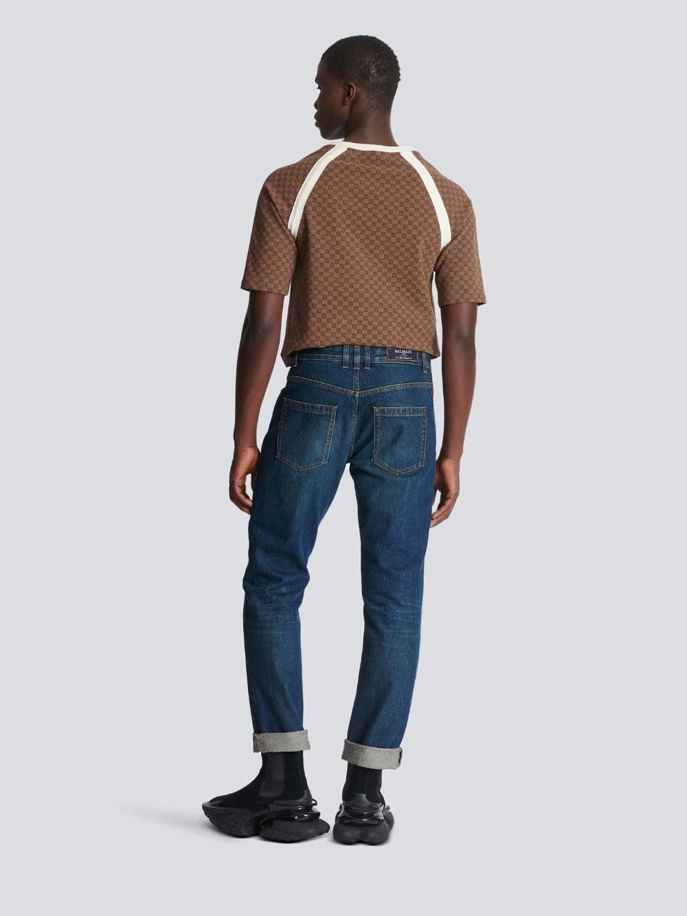 Vintage Logo-Patch Cotton Jeans