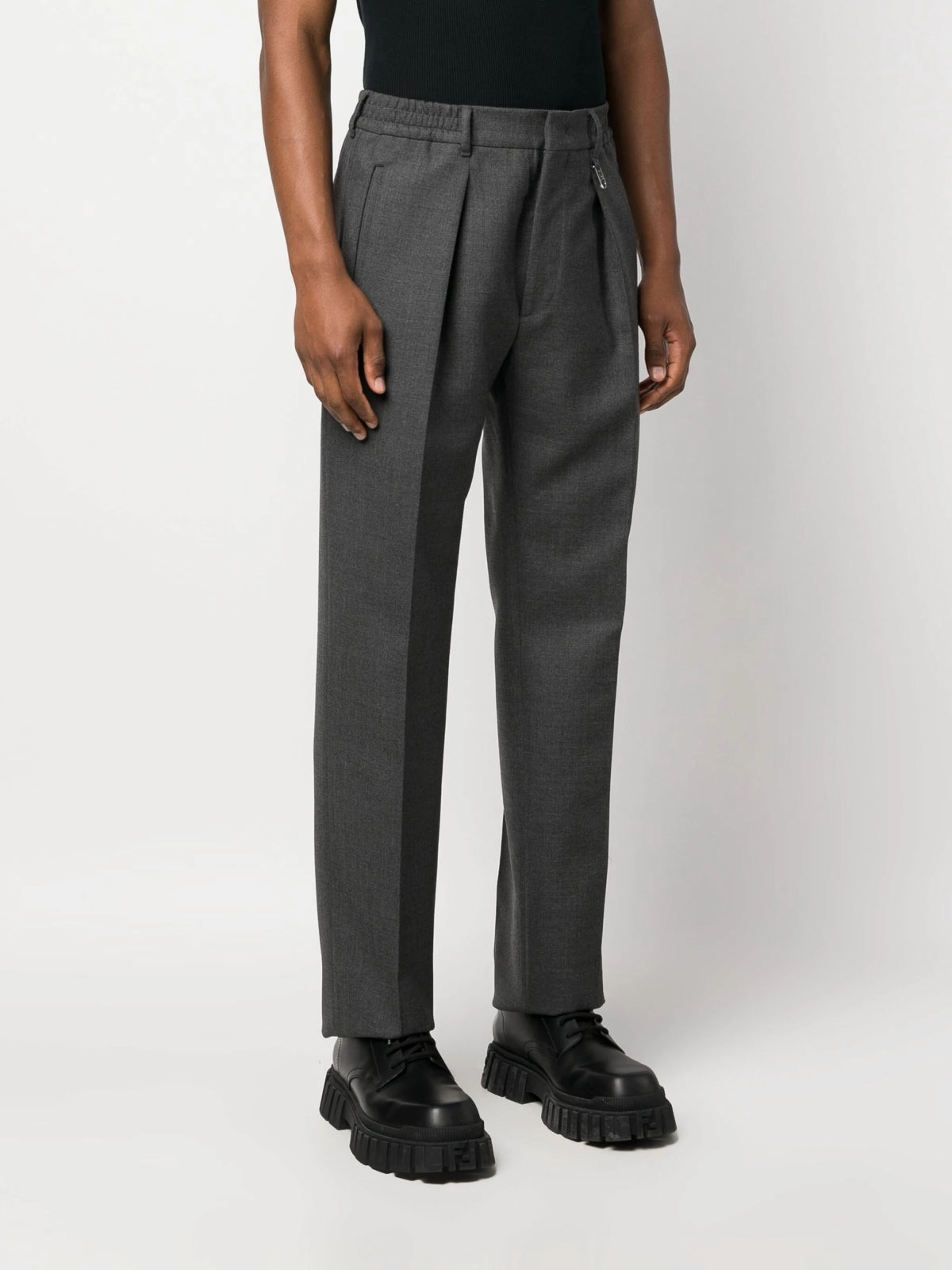 Virgin Wool Tailored Trousers