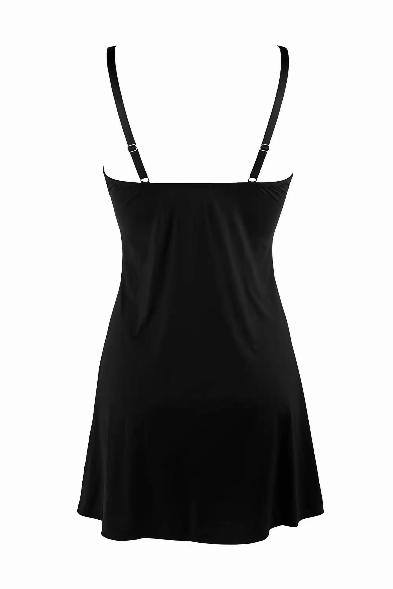 Viva Luxe Chemise In Black