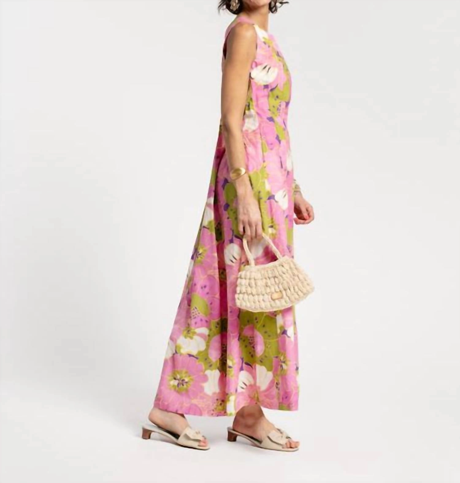 Waikiki Dress In African Daisy Print