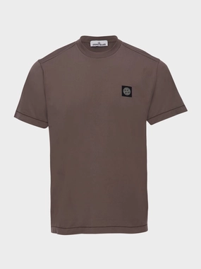 Walnut Brown Slim Fit Short Sleeve T-Shirt Tops Mens - flannel shirts