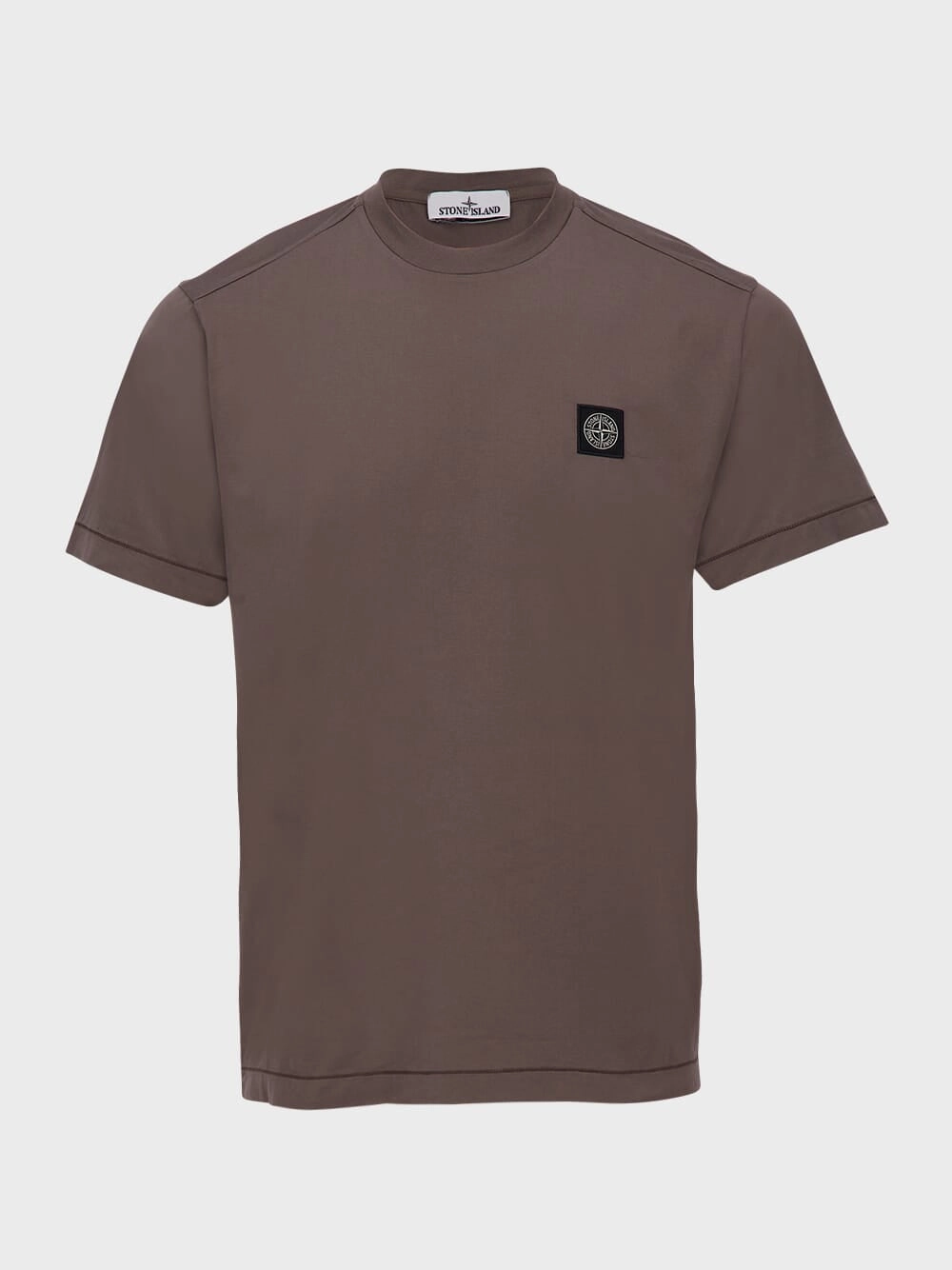 Walnut Brown Slim Fit Short Sleeve T-Shirt Tops Mens - flannel shirts