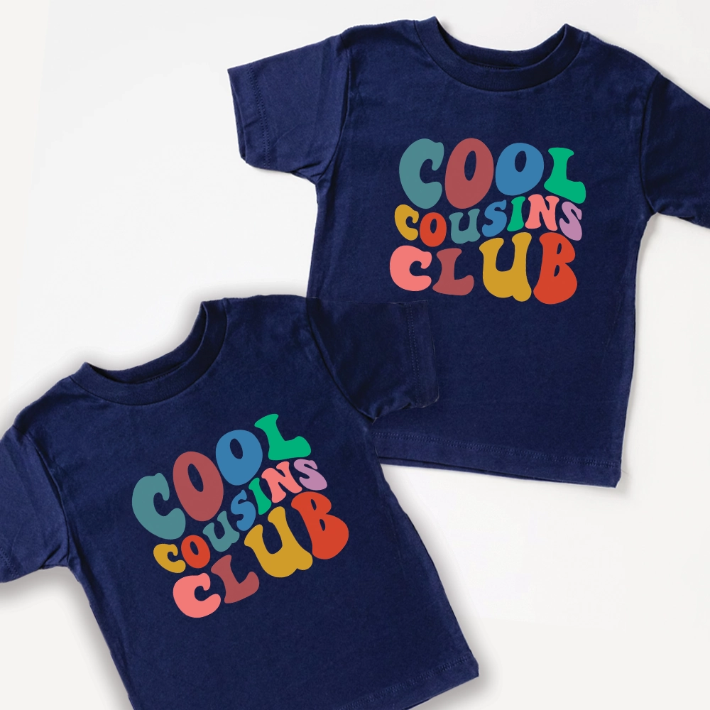 We're A Match- Cool Cousin Club Matching T-Shirts Holiday Collection - holiday outfits clearance