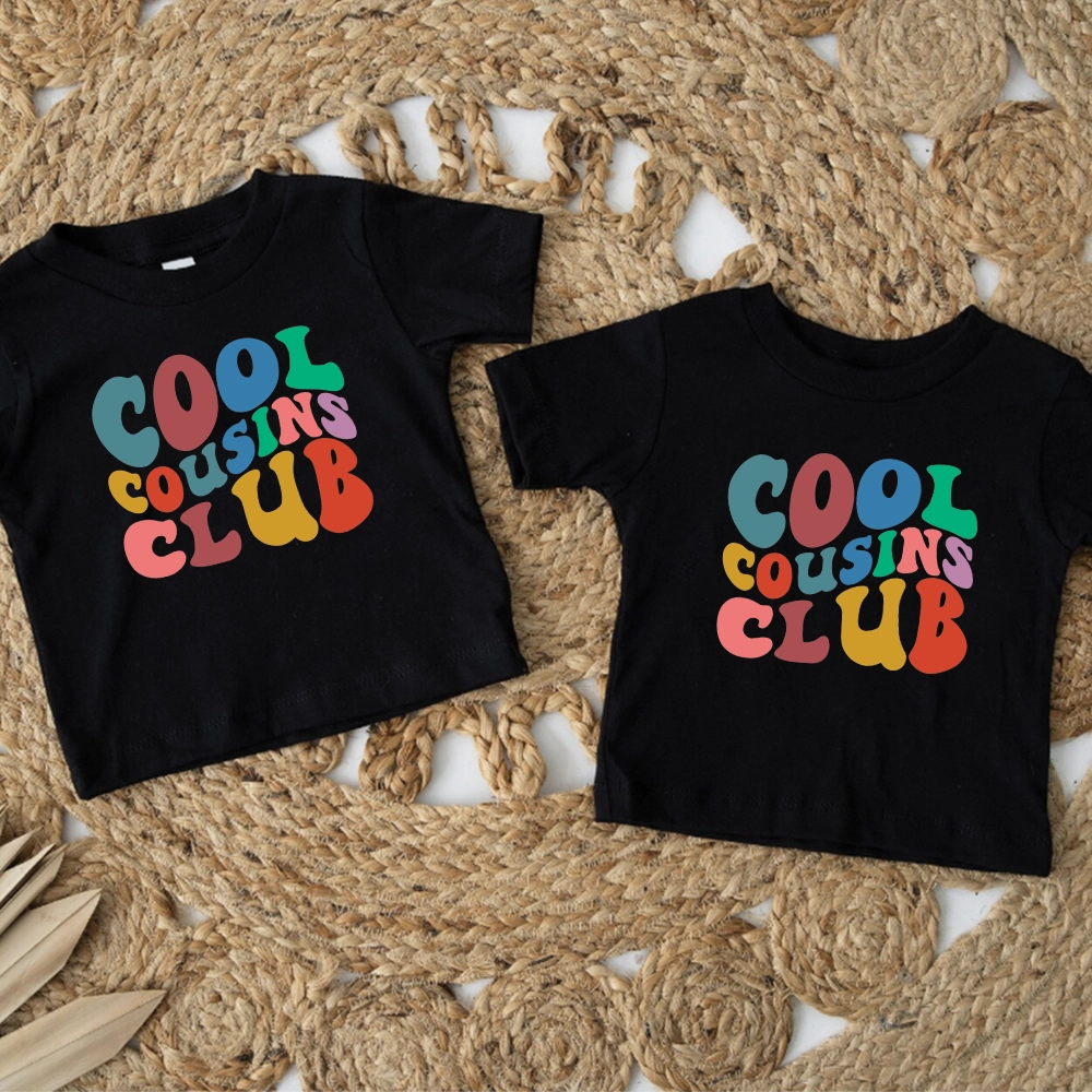 We're A Match- Cool Cousin Club Matching T-Shirts Holiday Collection - holiday outfits clearance