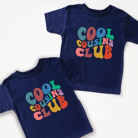 We're A Match- Cool Cousin Club Matching T-Shirts Holiday Collection - holiday outfits clearance