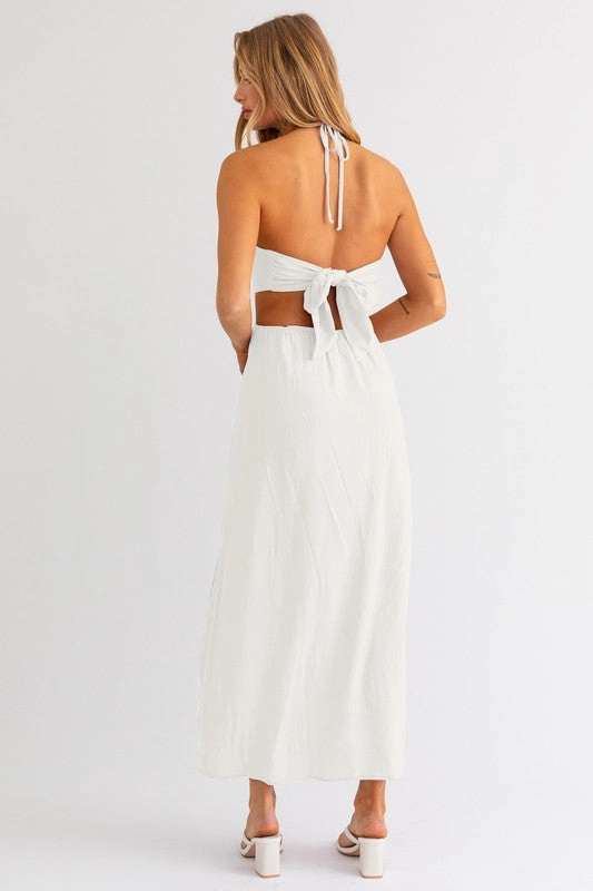 Weekend In Napa Halter Maxi Dress