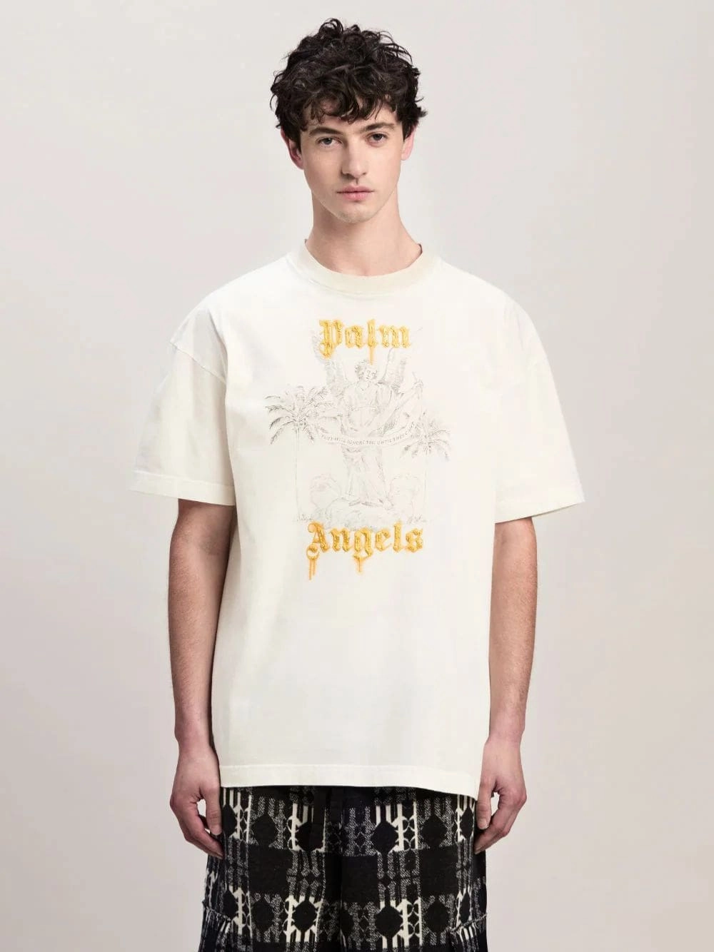 White Angel Pencil T-Shirt Tops Mens - flannel shirts