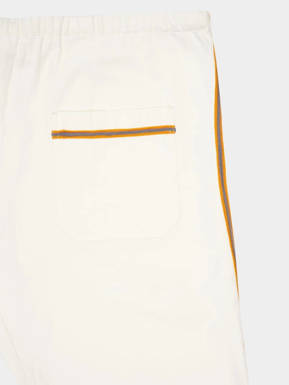 White Baseball Pajama Pants