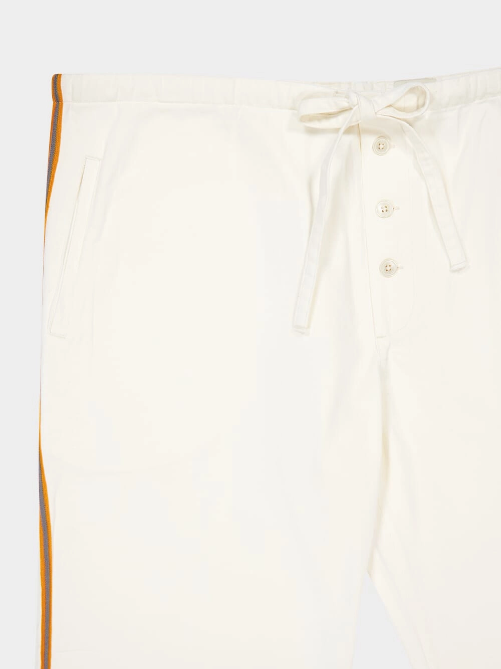 White Baseball Pajama Pants